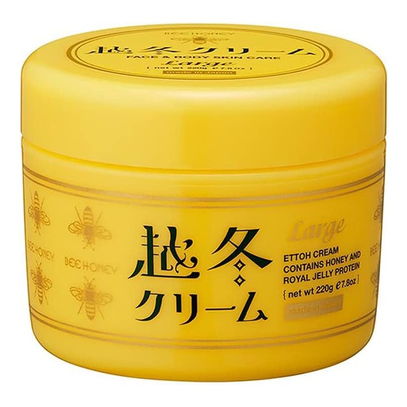 BEE HONEY Bee Honey Winter Cream n 7.8 oz (220 g) / Body Care, Full Body Use, Moisturizing Body Cream, Moisturizing Cream, Large