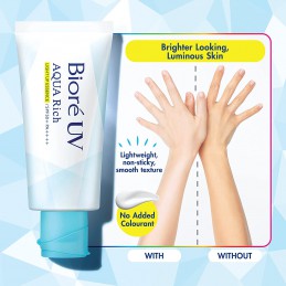 Kao Biore UV Aqua Rich Light Up Essence Cream, 2.5 oz (70 g)