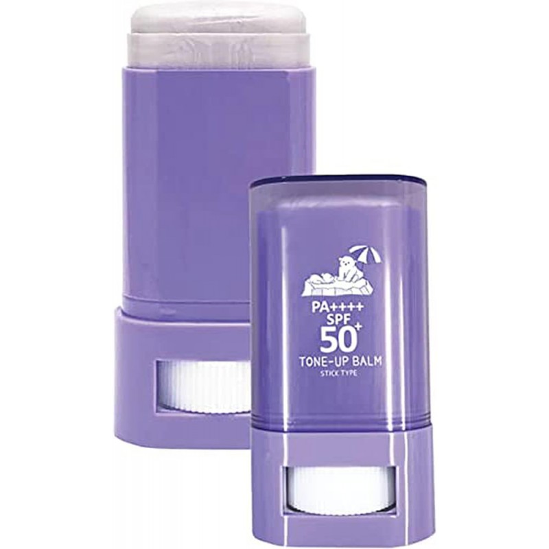 Today's Cosme Shine UV Sunbalm, 0.5 oz (15 g), Lavender Scent, Sunscreen Stick, Tone Up, SPF50 PA++++